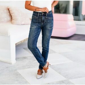 Judy Blue Dark Wash High Classic Relaxed Jeans Size 3/26